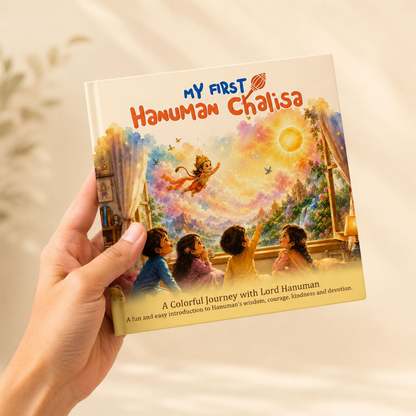 Kids Hanuman Chalisa Book for Ages 4–12 | Premium Devotional Book