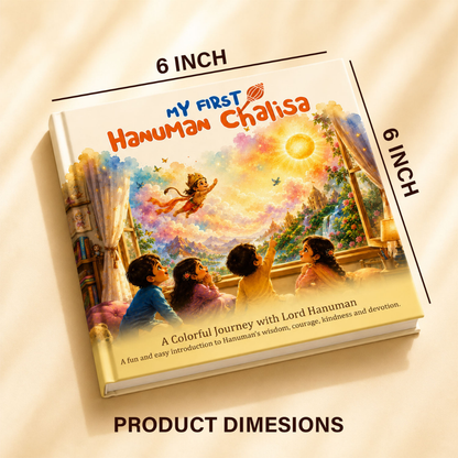 Kids Hanuman Chalisa Book for Ages 4–12 | Premium Devotional Book
