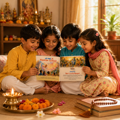Ultimate Spiritual Growth Combo | Hanuman Chalisa, Kids Hanuman Chalisa, Ram Naam Jaap Book, Bhagavad Gita Reflection Journal & 45 Divine Stickers