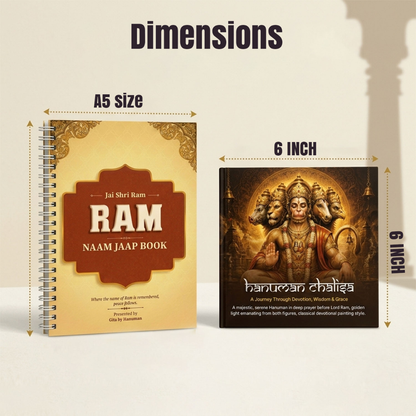 Daily Bhakti Combo | Hanuman Chalisa & Shri Ram Naam Jaap Book