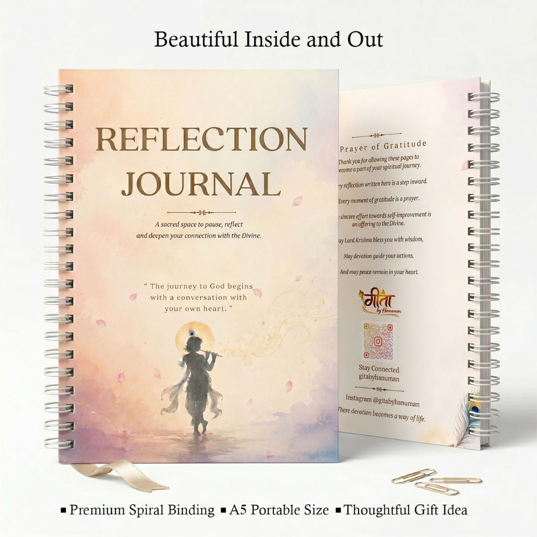 Bhagavad Gita Reflection Journal | Self-Reflection & Personal Growth Journal | Premium Edition
