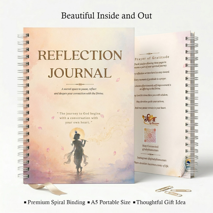 Bhagavad Gita Reflection Journal | Self-Reflection & Personal Growth Journal | Premium Edition